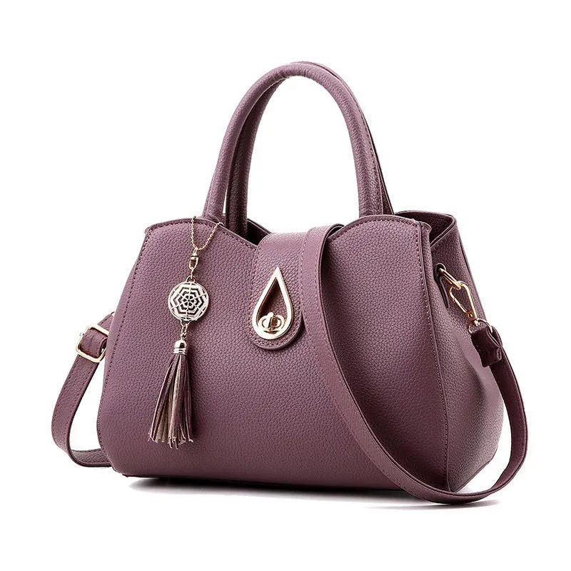 Handbag Bag  Tassel  PU Leather Totes Brief Shoulder Bag