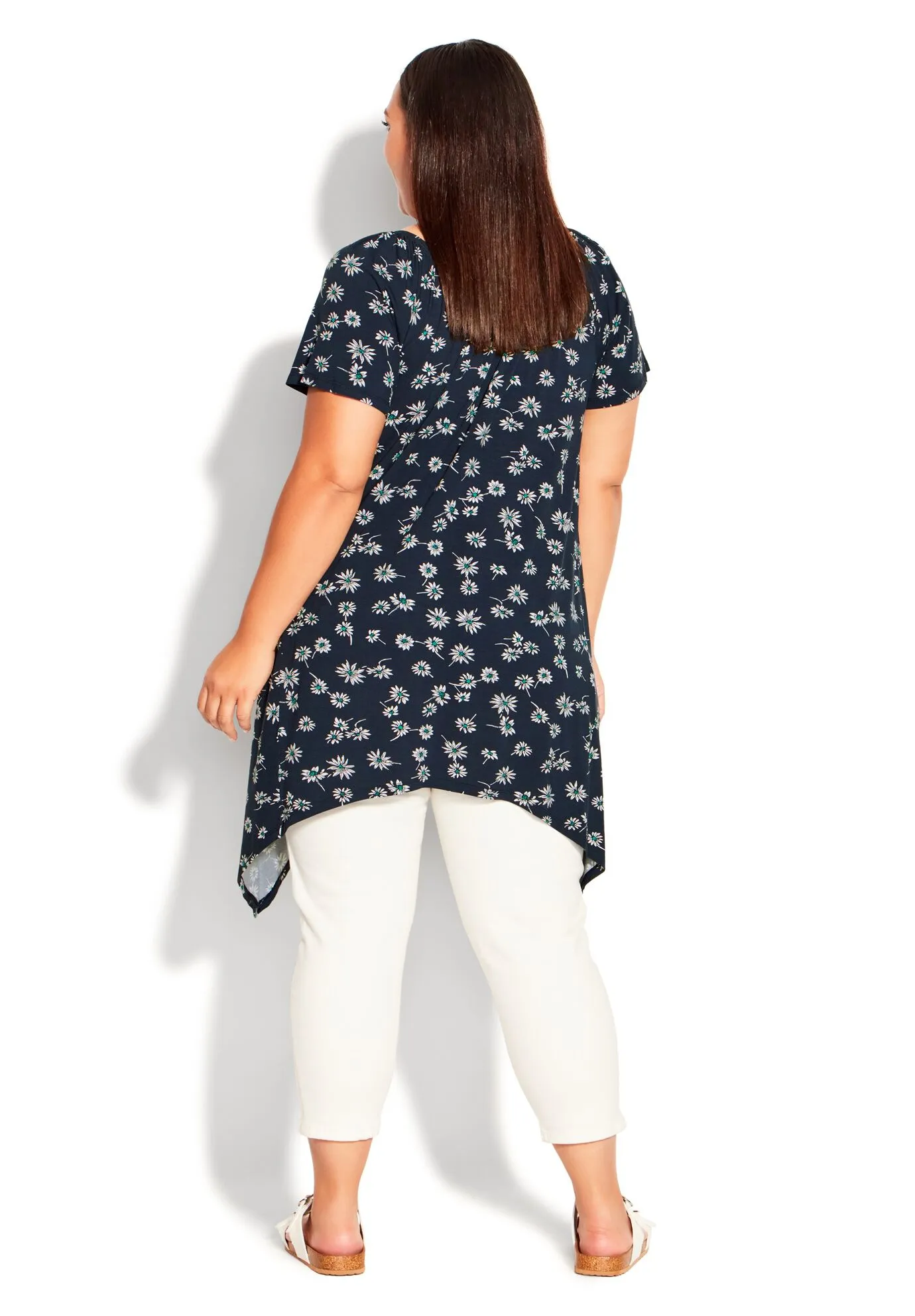 Hankey Hem Print Tunic