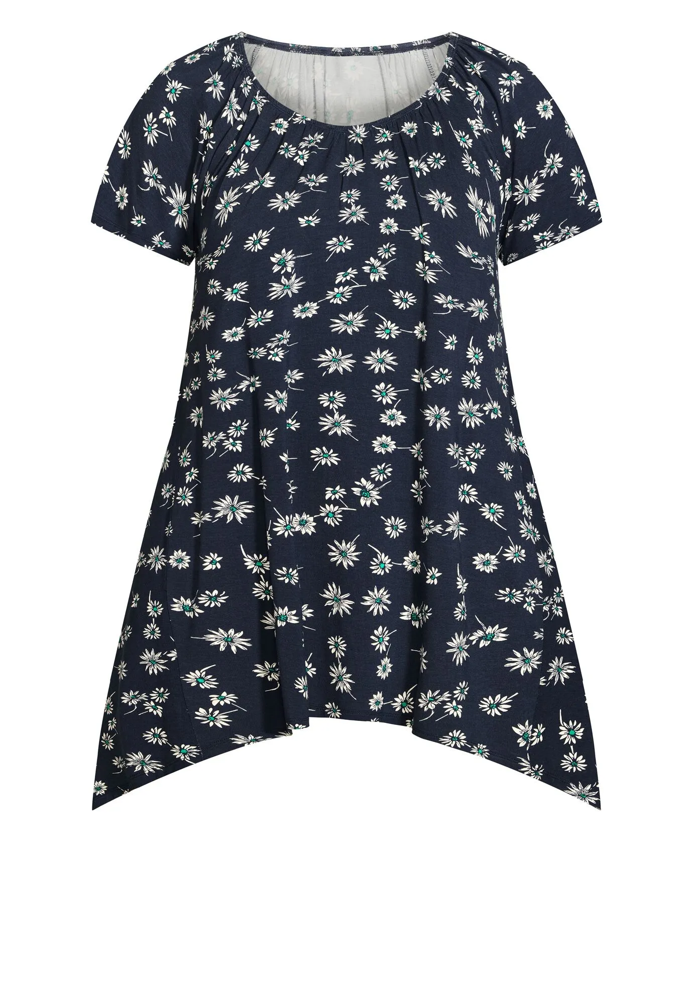 Hankey Hem Print Tunic