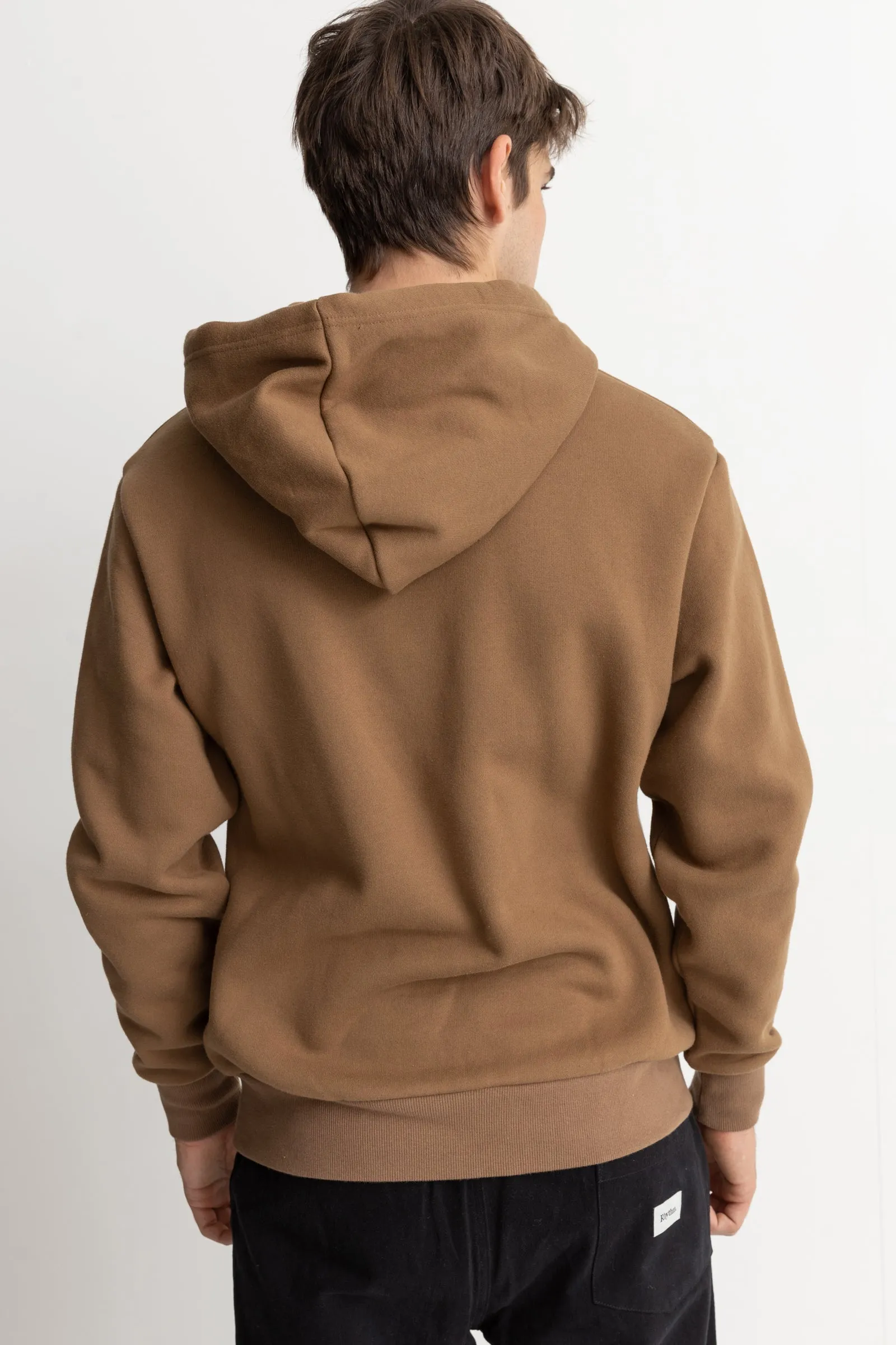 Heavyweight Fleece Hood Tobacco