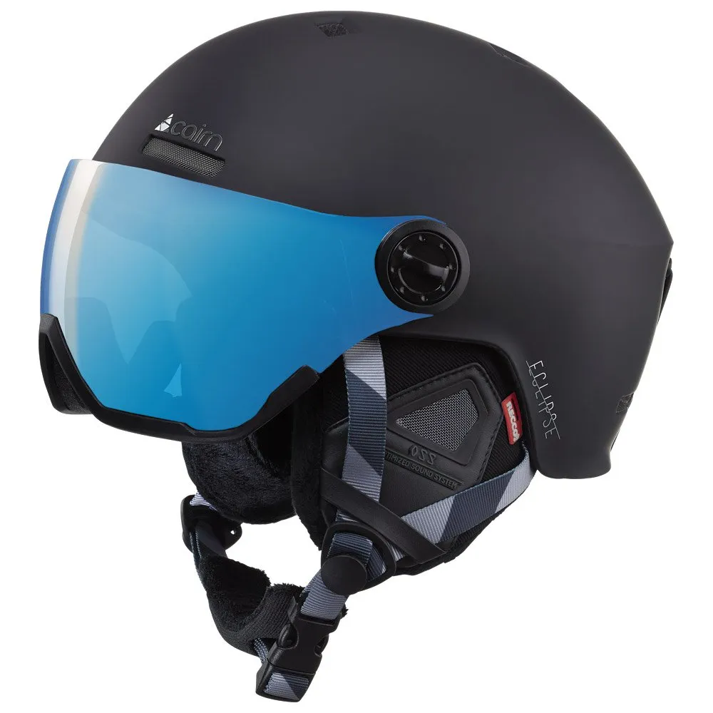 Helmet w/ visor Cairn ---Eclipse Rescue Mat Black Blue Ium