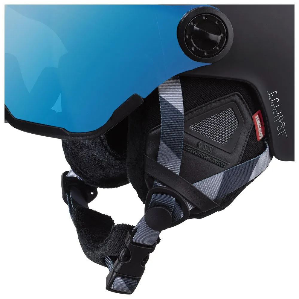 Helmet w/ visor Cairn ---Eclipse Rescue Mat Black Blue Ium