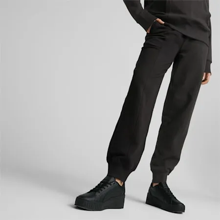 HER Women's High-Waist Pants | PUMA Black | PUMA Sustainable Fashion | PUMA 