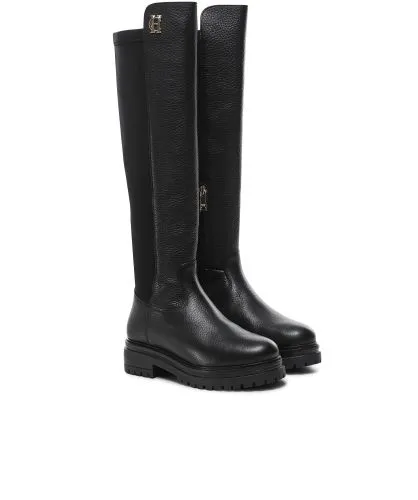 Holland Cooper Black Albany Chunky Boot