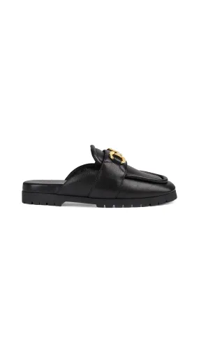 Horsebit Loafer Slipper - Black