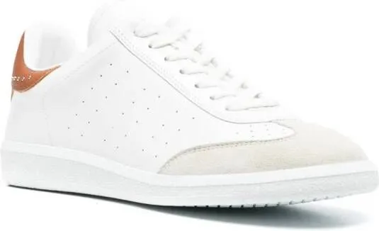 ISABEL MARANT Bryce leather sneakers White