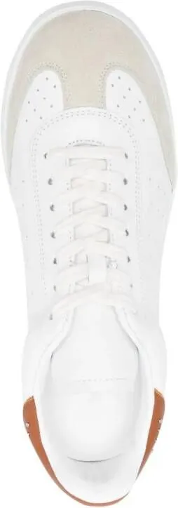 ISABEL MARANT Bryce leather sneakers White