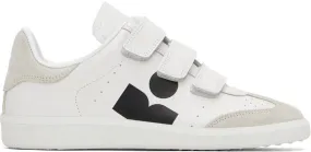 Isabel Marant White & Gray Beth Sneakers