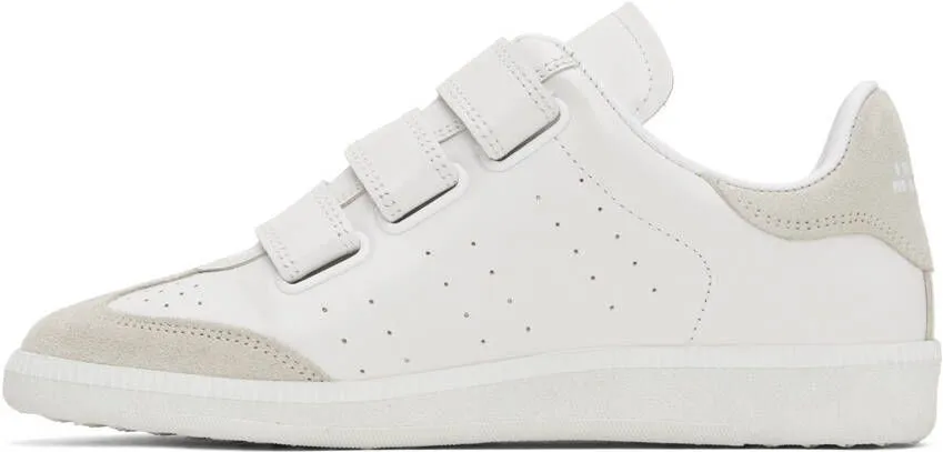 Isabel Marant White & Gray Beth Sneakers