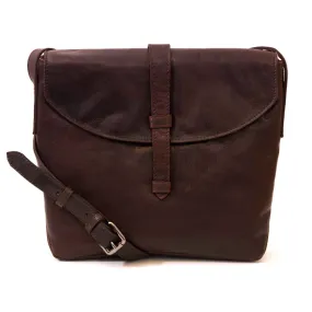 Isobel: Women's Brown Leather Cross Body Bag