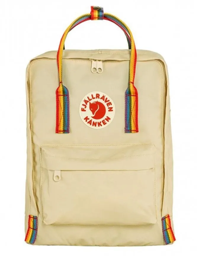 Kanken Classic Rainbow Backpack - Light Oak-Rainbow Pattern