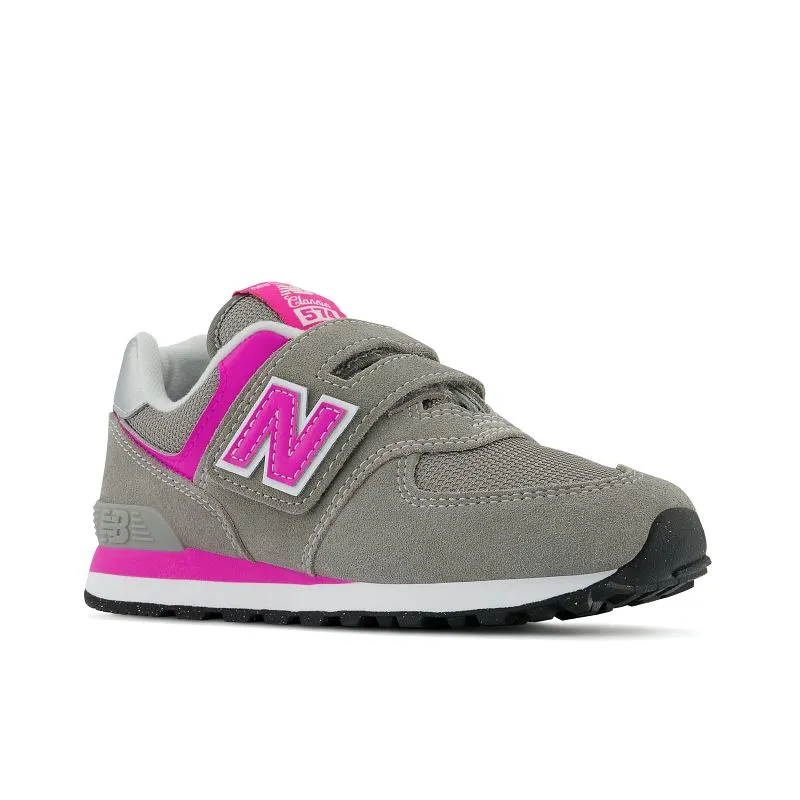 Kids’ New Balance PV574EVP Size 10.5-3 – Grey|Pink