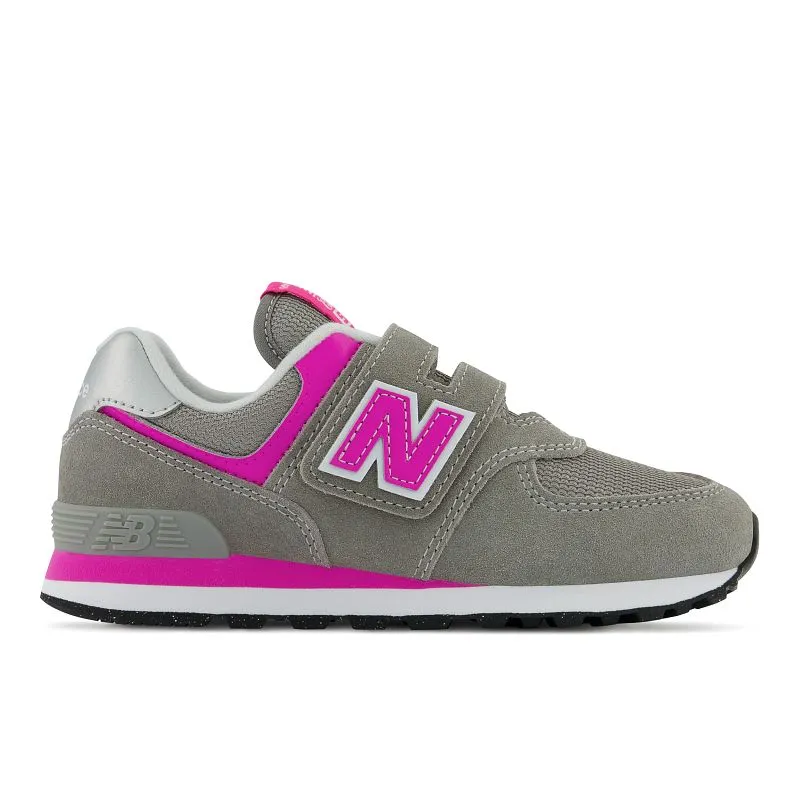 Kids’ New Balance PV574EVP Size 10.5-3 – Grey|Pink