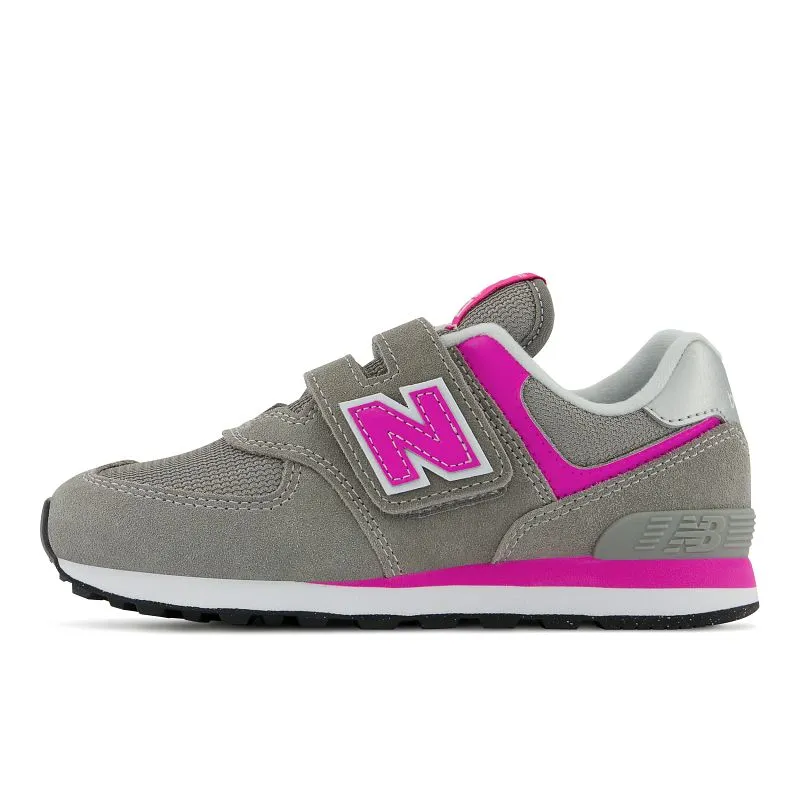 Kids’ New Balance PV574EVP Size 10.5-3 – Grey|Pink