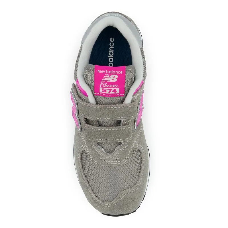 Kids’ New Balance PV574EVP Size 10.5-3 – Grey|Pink