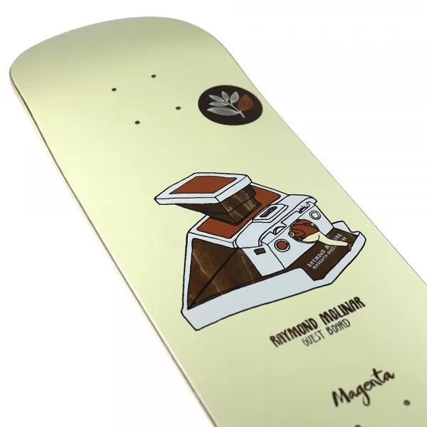 Magenta Raymond Molinar Guest Pola Skateboard Deck 8.4