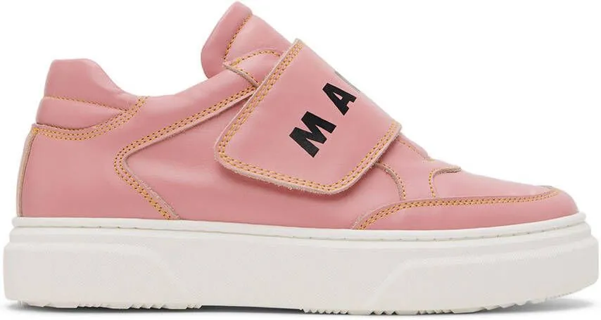 Marni Kids Pink Velcro Sneakers