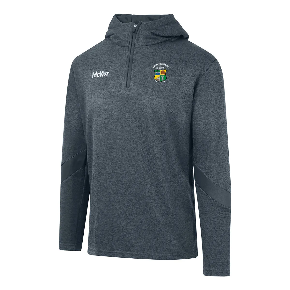 Mc Keever Naomh Fionnbarra & St Anne's GFG Core 22 1/4 Zip Hoodie - Youth - Charcoal