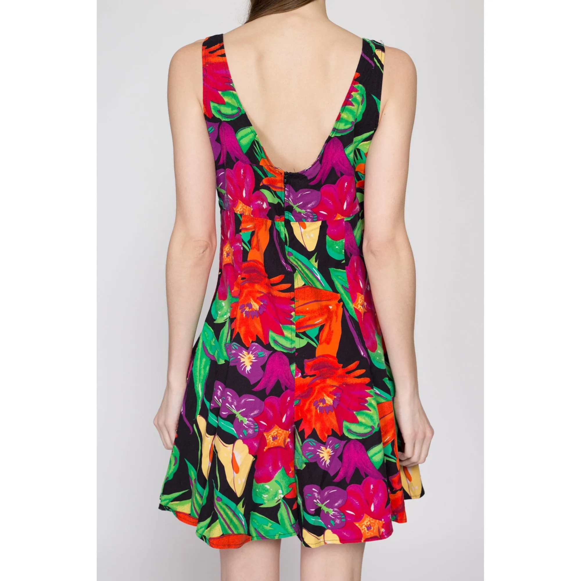 Medium 90s Tropical Floral Romper