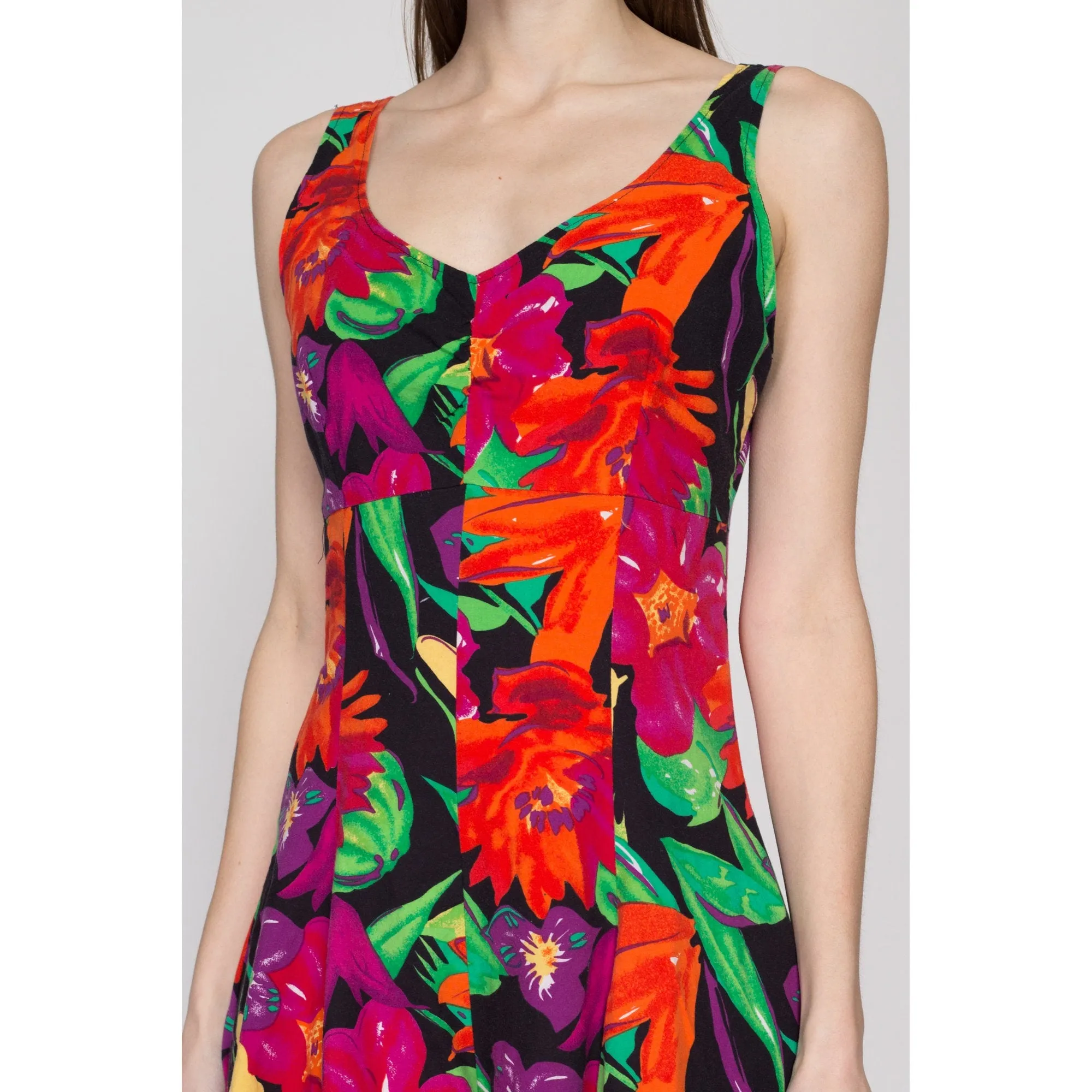 Medium 90s Tropical Floral Romper