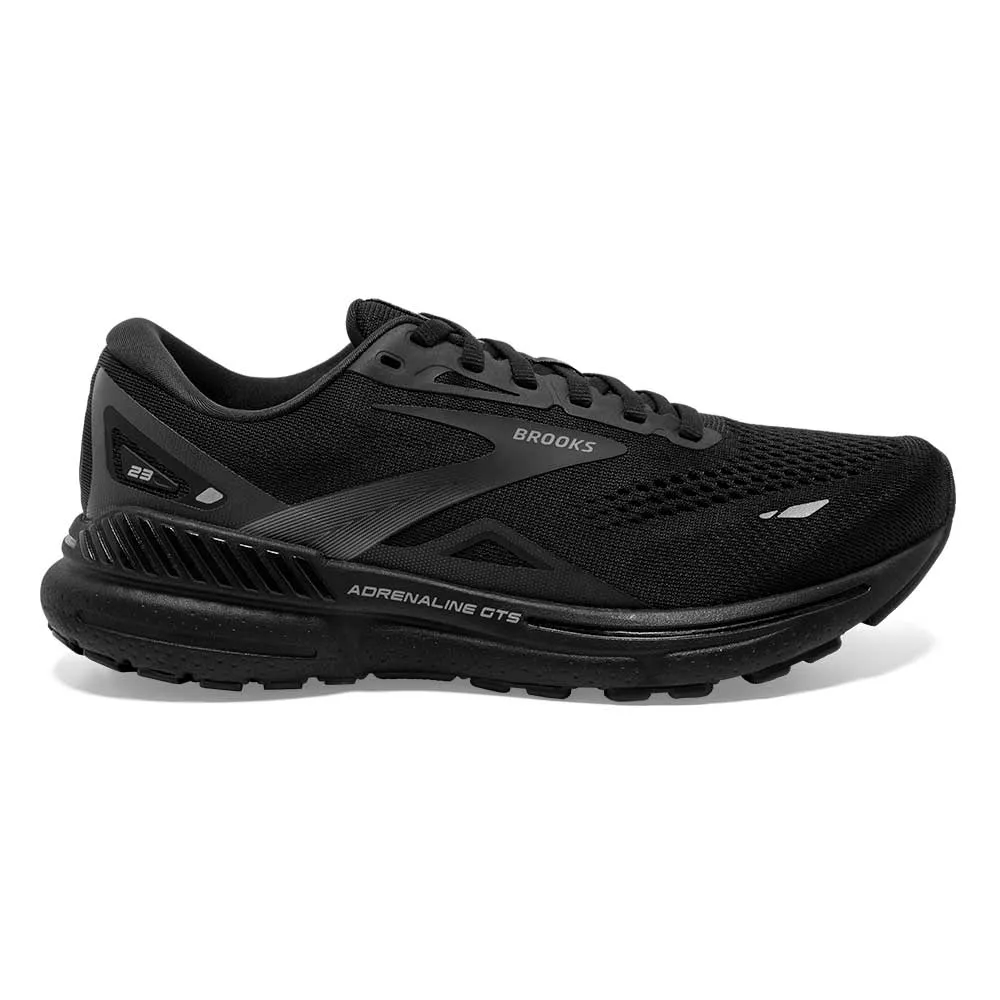 Men's Adrenaline GTS 23 Running Shoe - Black/Black/Ebony - Regular (D)