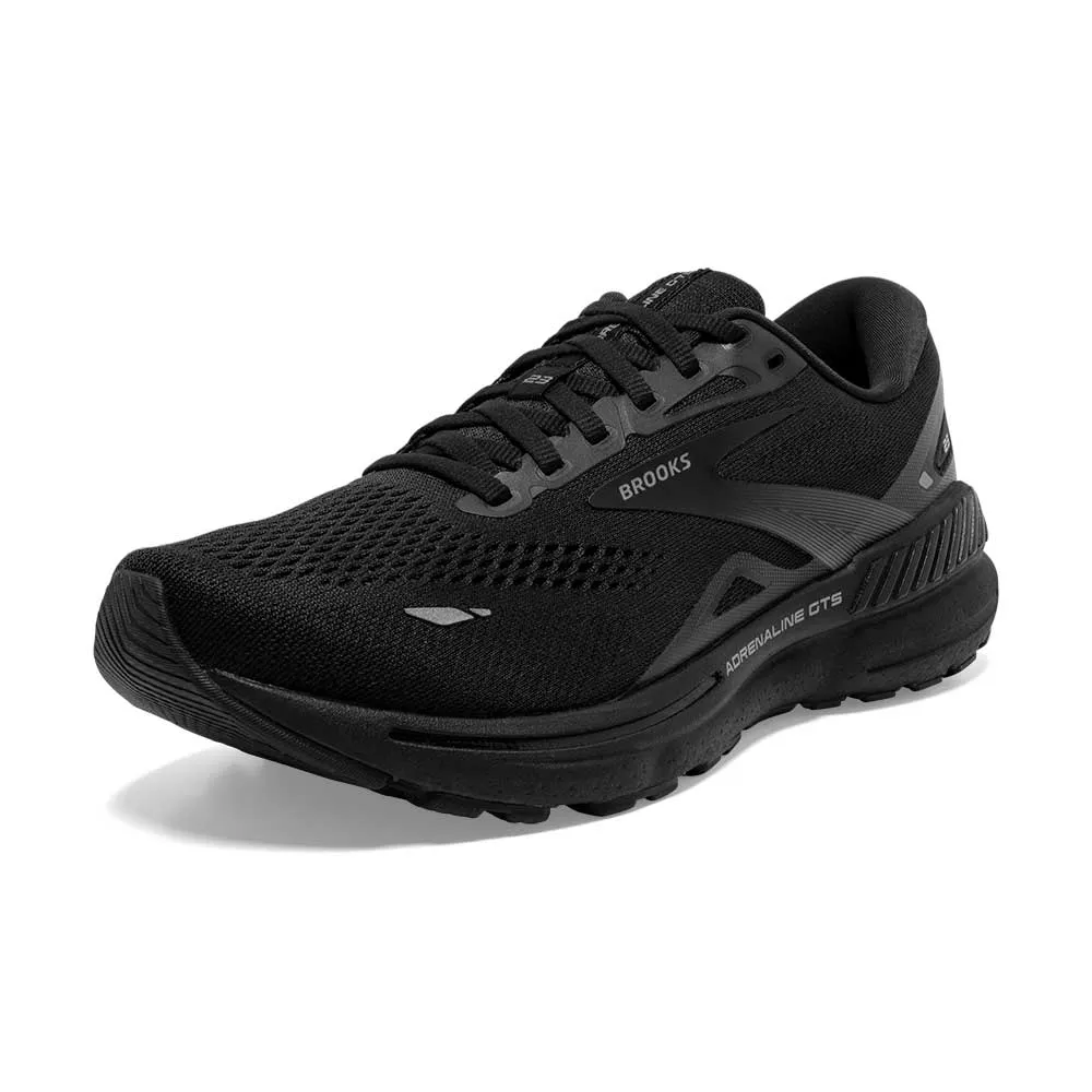 Men's Adrenaline GTS 23 Running Shoe - Black/Black/Ebony - Regular (D)