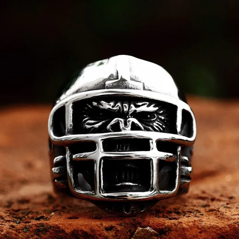 Men's Punk Helmet Gorilla Ring