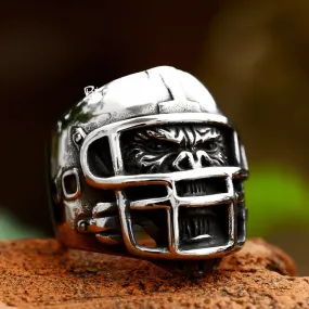 Men's Punk Helmet Gorilla Ring