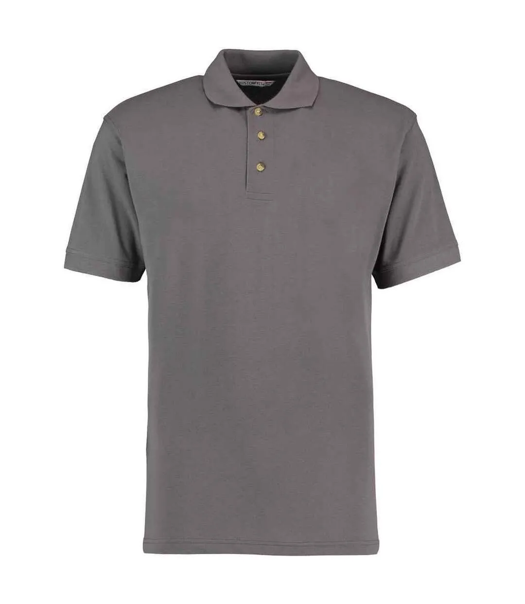 Mens workwear heather polo shirt charcoal Kustom Kit