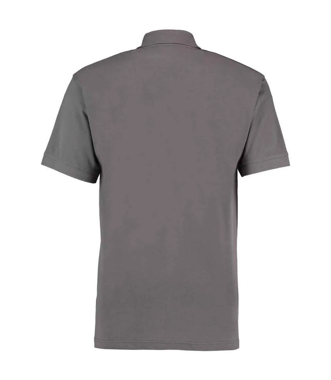 Mens workwear heather polo shirt charcoal Kustom Kit