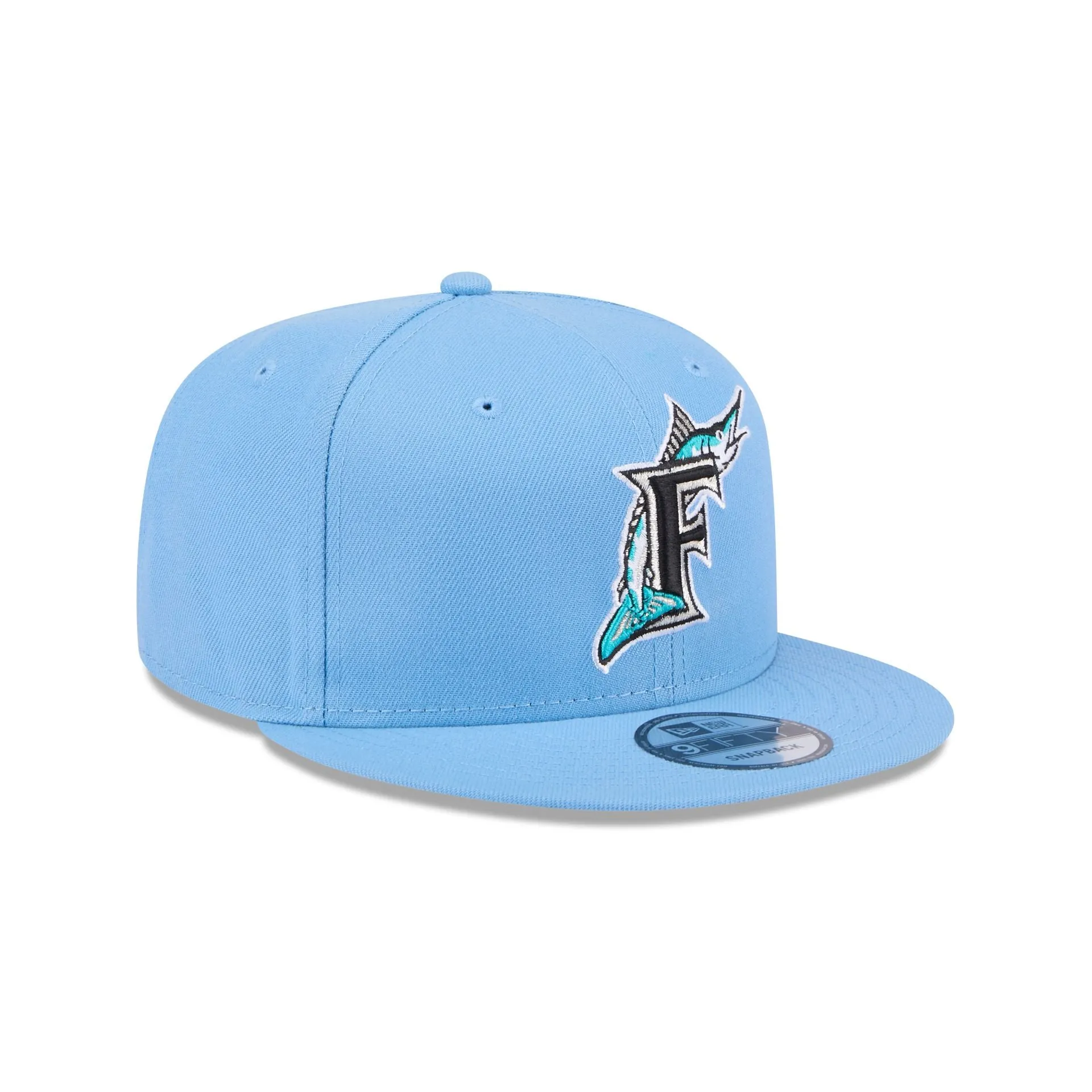 Miami Marlins Sky Blue 9FIFTY Snapback Hat