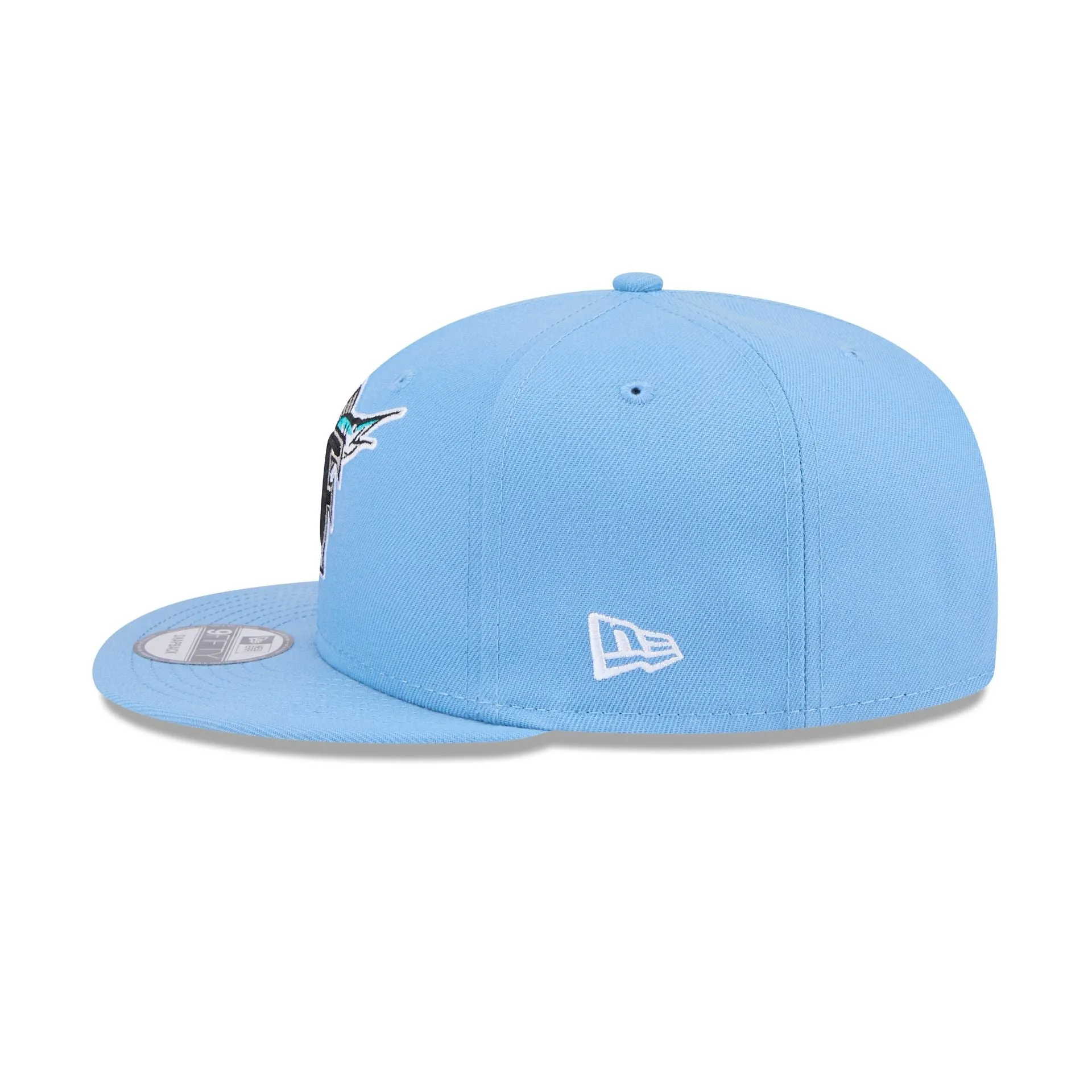 Miami Marlins Sky Blue 9FIFTY Snapback Hat