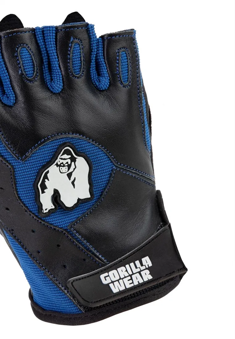 Mitchell Training Gloves - Black/Blue - L Gorilla Wear