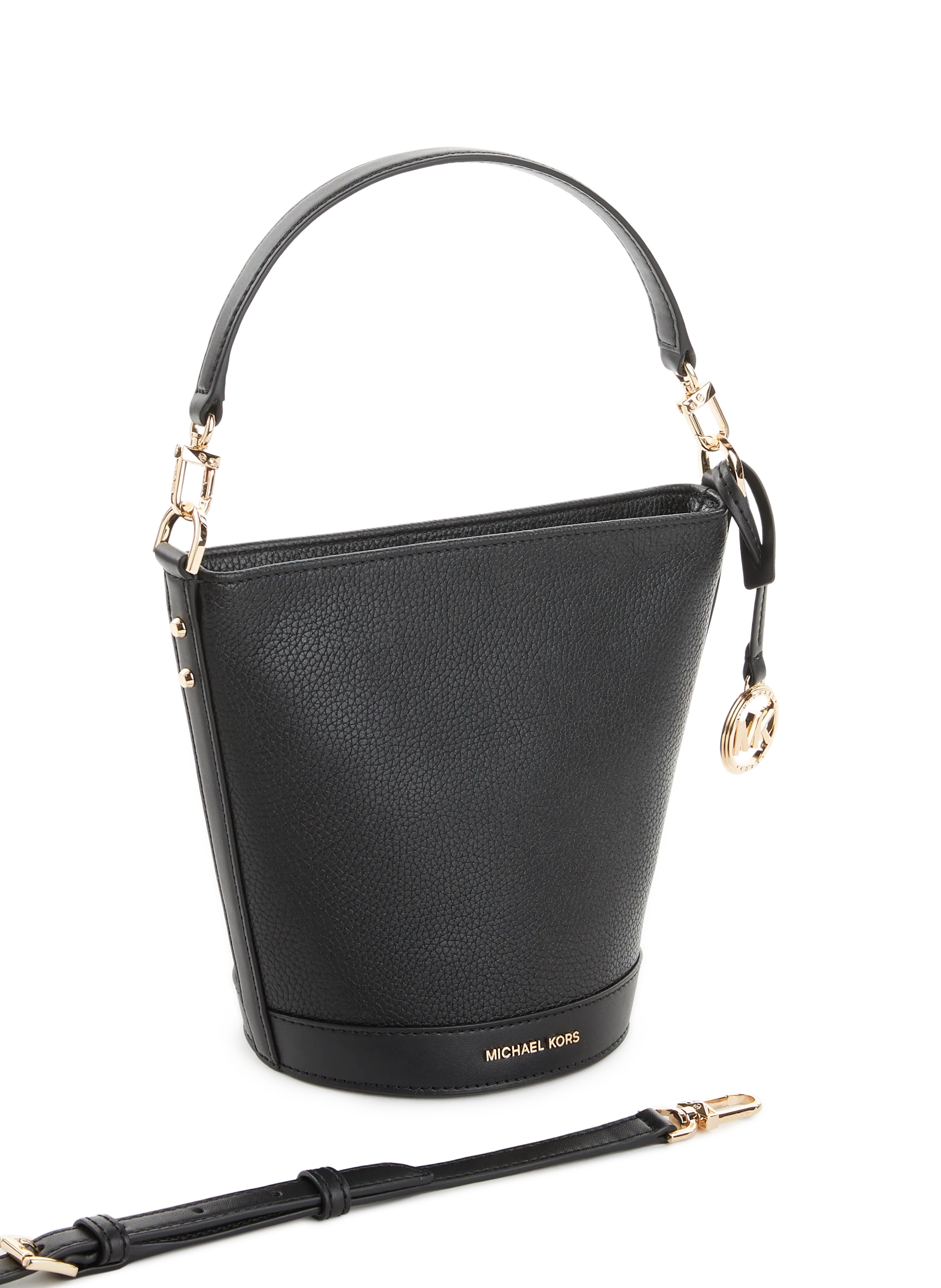 MMK  Leather bucket bag  - Black