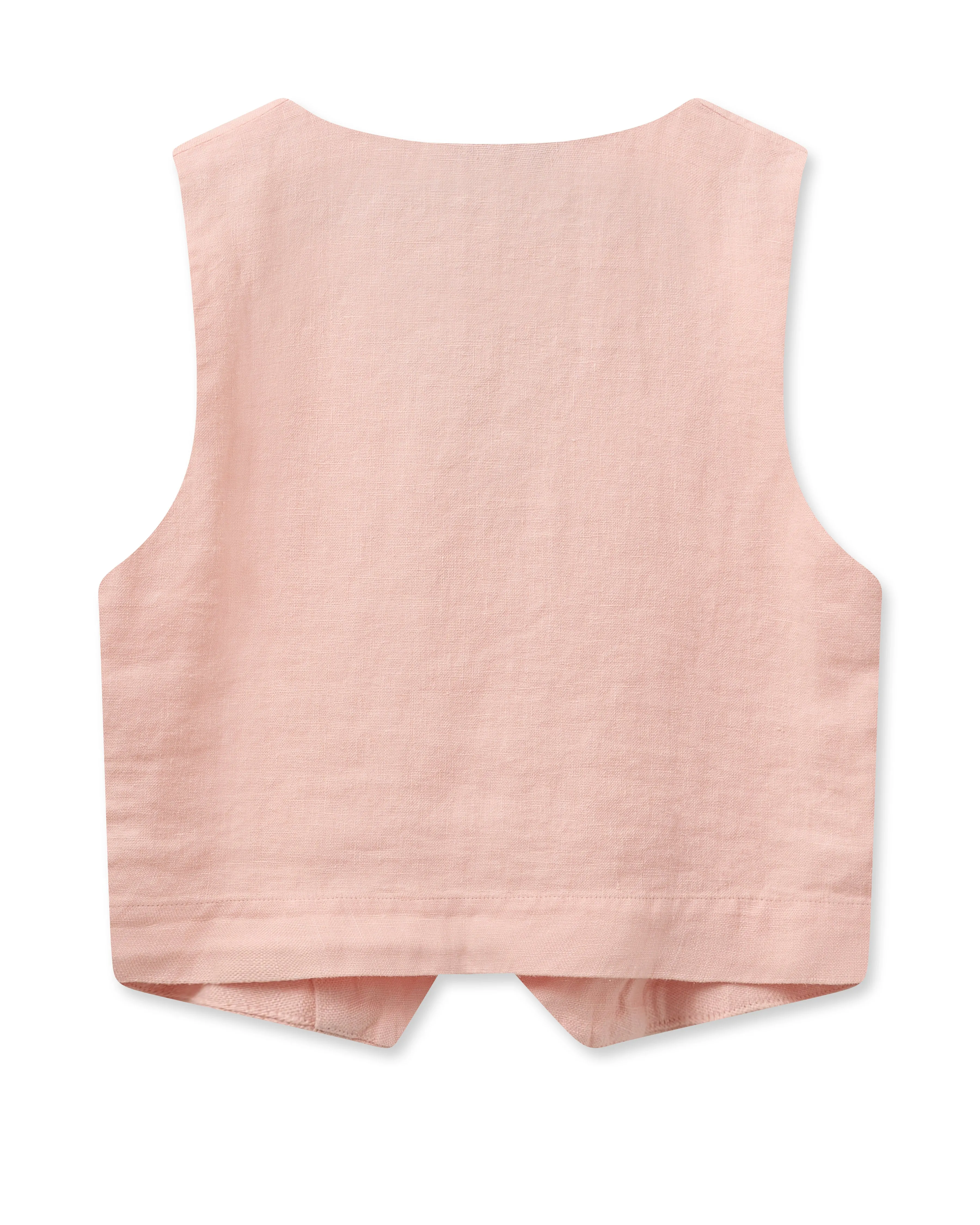 MMMelka Tili Linen Vest Impatiens pink