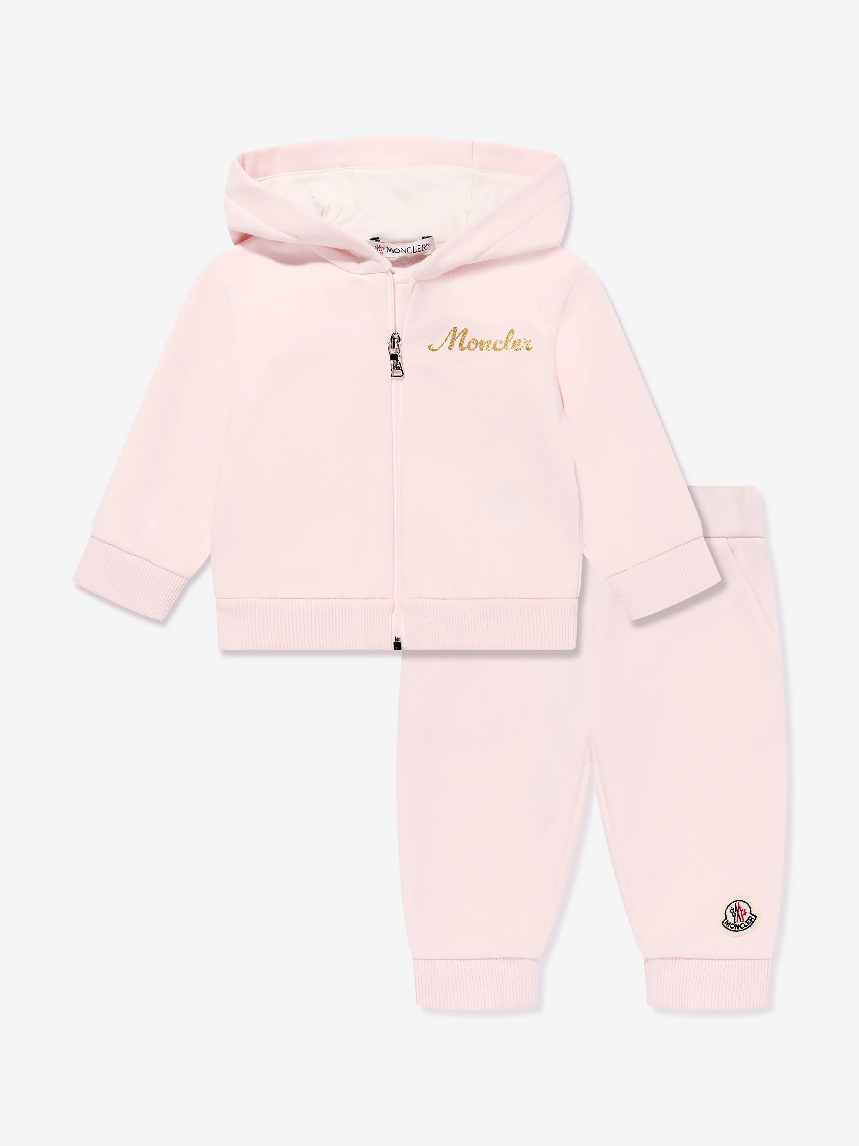 Moncler Enfant Baby Girls Logo Tracksuit in Pink