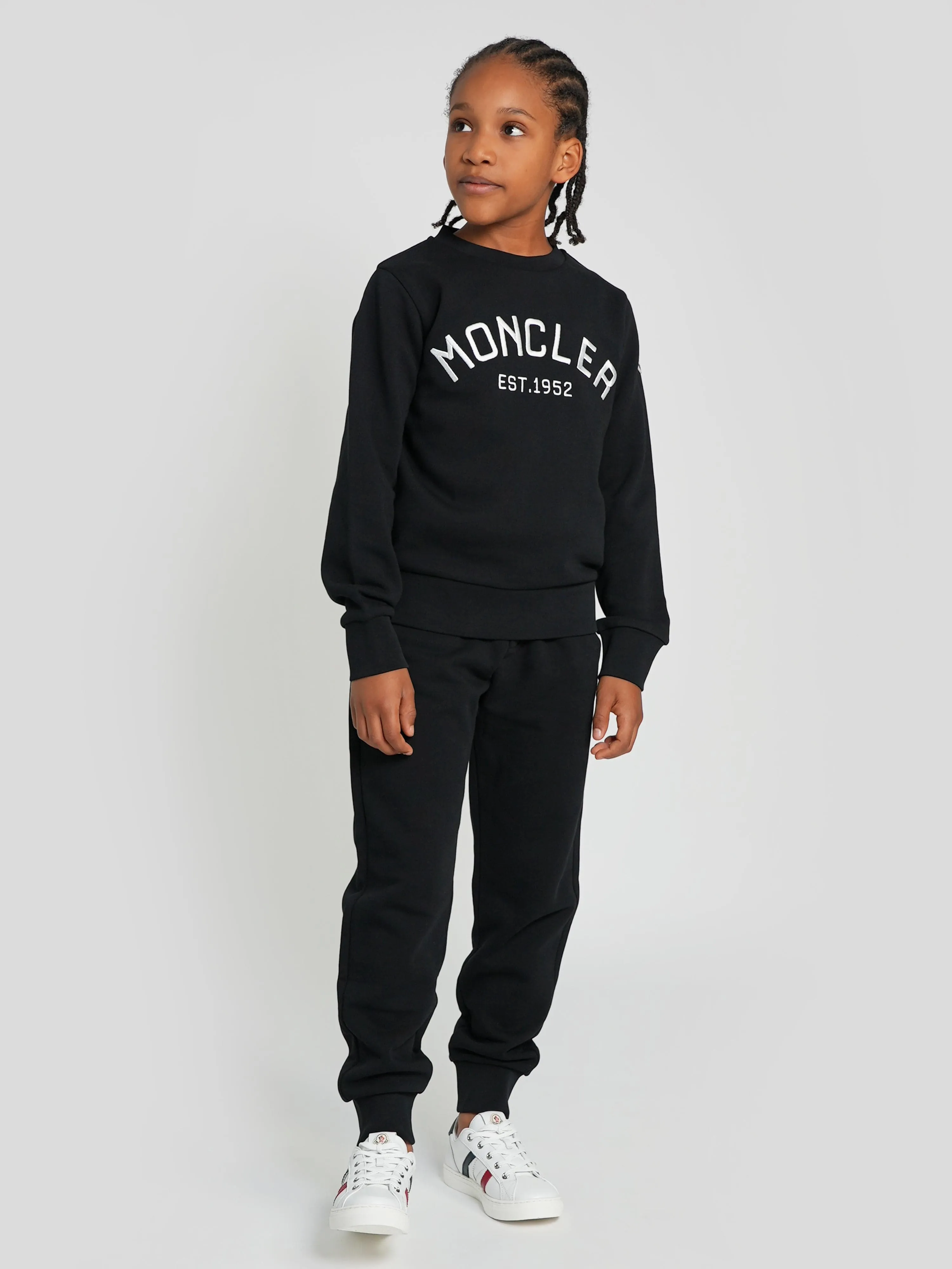 Moncler Enfant Boys Logo Tracksuit in Black