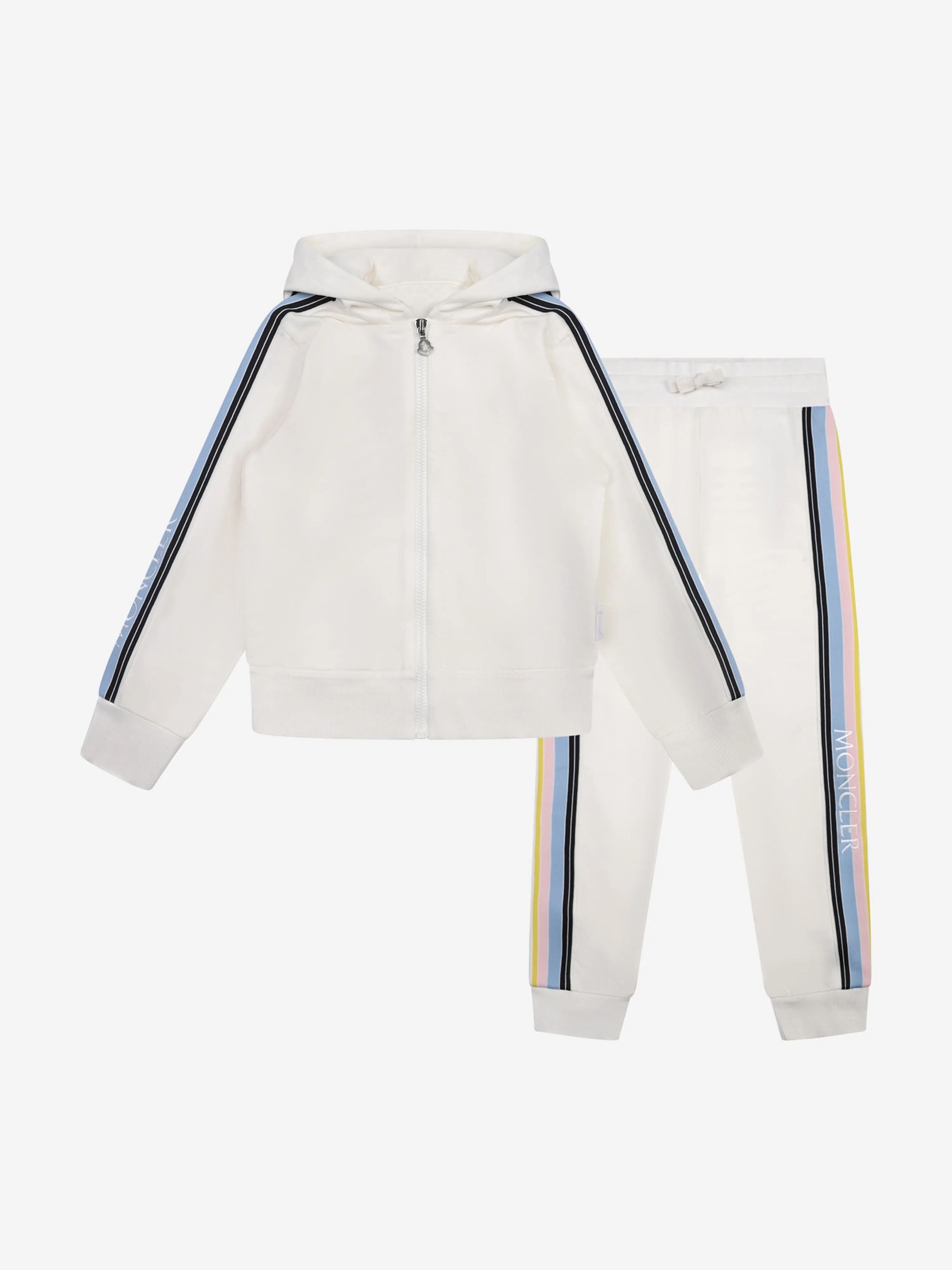 Moncler Enfant Moncler Girls Ivory Cotton Tracksuit