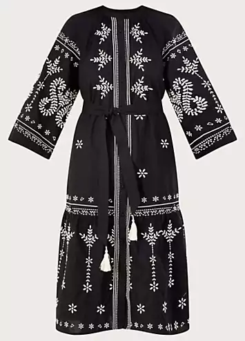 Monsoon Embroidered Midi Tunic Dress | Kaleidoscope