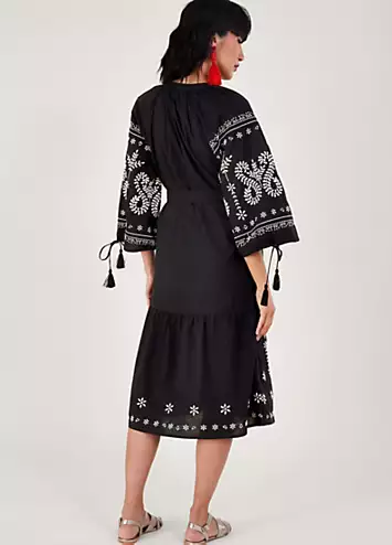 Monsoon Embroidered Midi Tunic Dress | Kaleidoscope