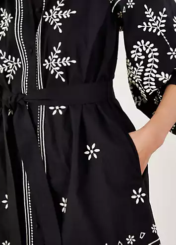 Monsoon Embroidered Midi Tunic Dress | Kaleidoscope