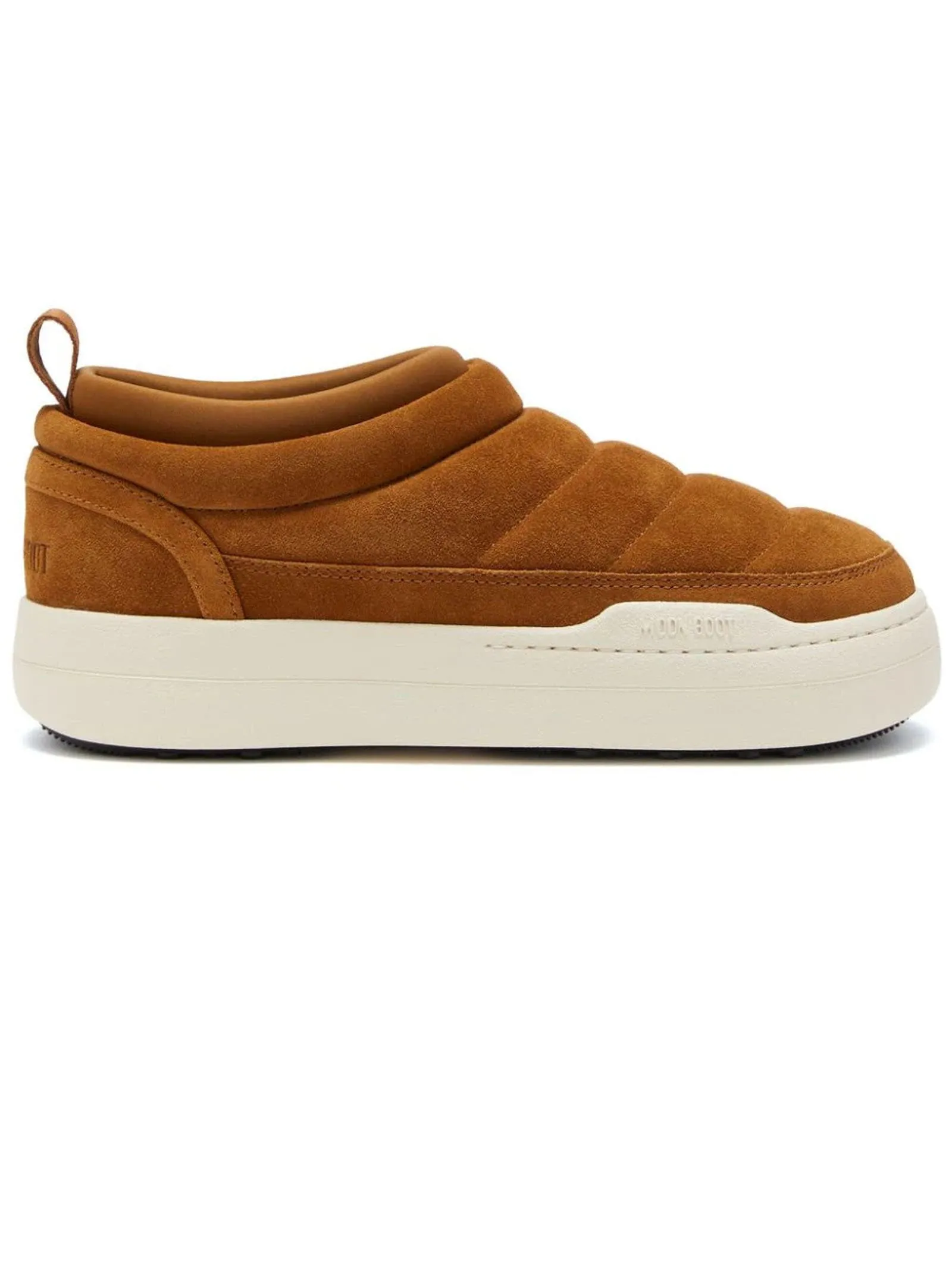 Moon Boot Cognac Suede Park Sneakers