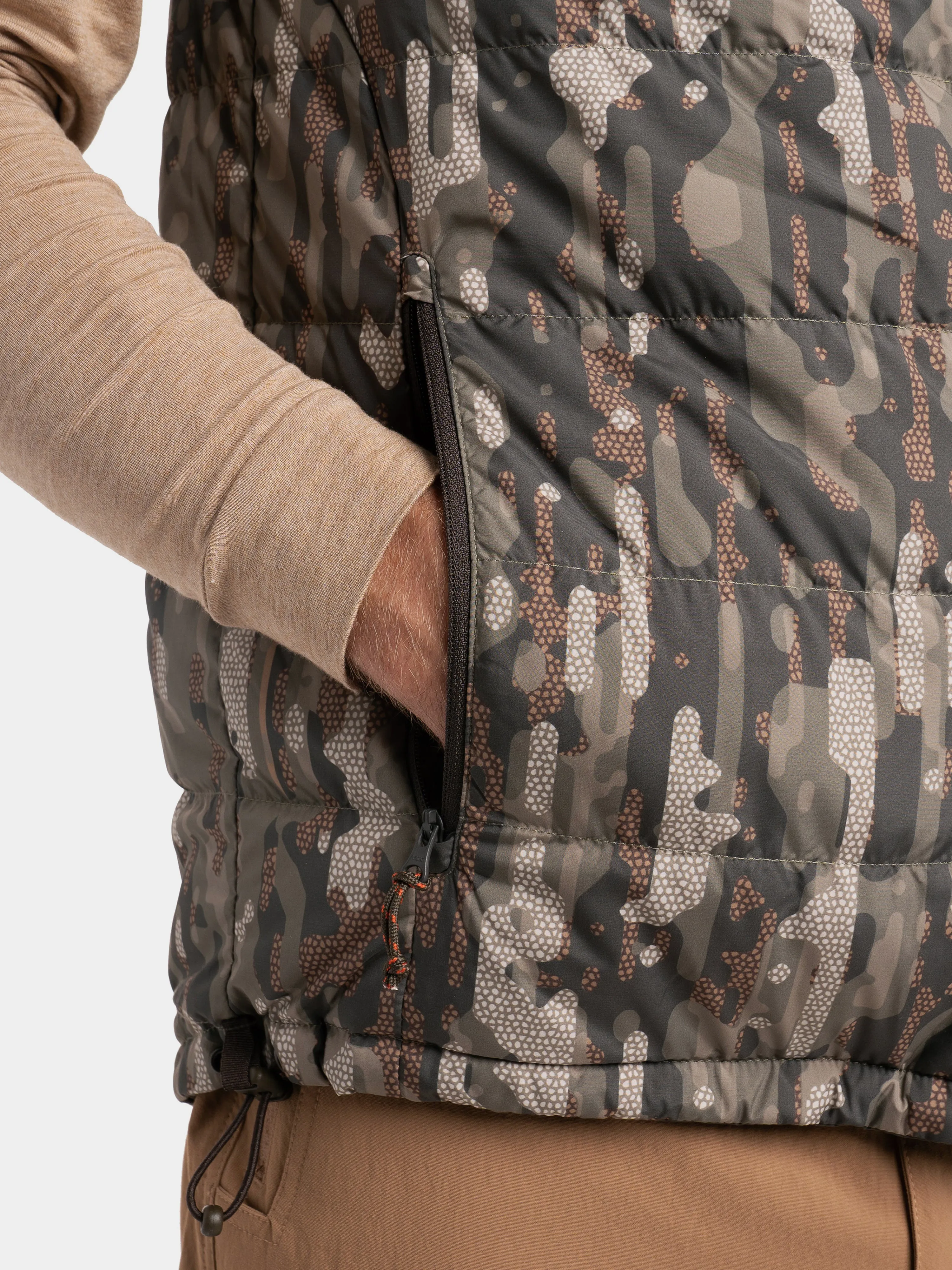 M's DryDown Reversible Vest Raven / Woodland