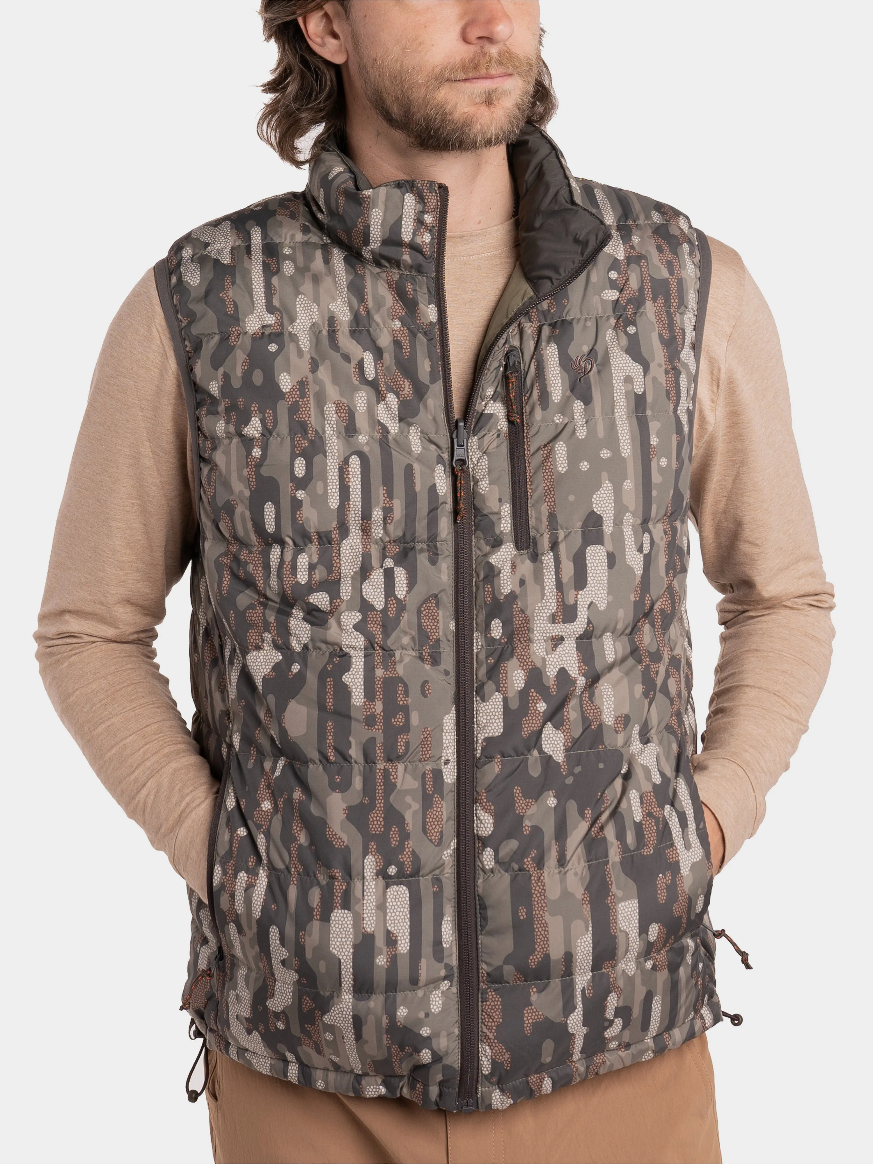 M's DryDown Reversible Vest Raven / Woodland