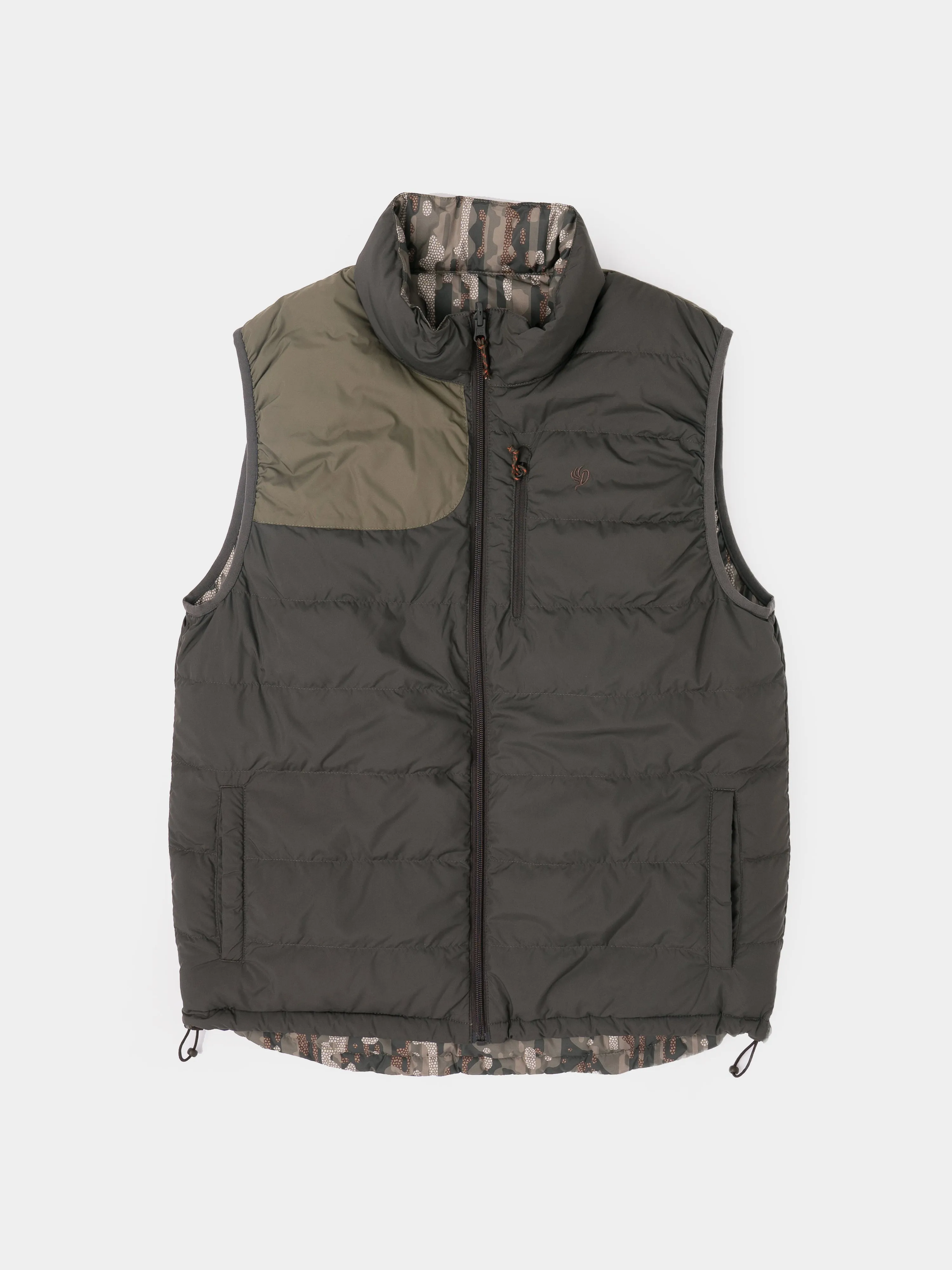 M's DryDown Reversible Vest Raven / Woodland