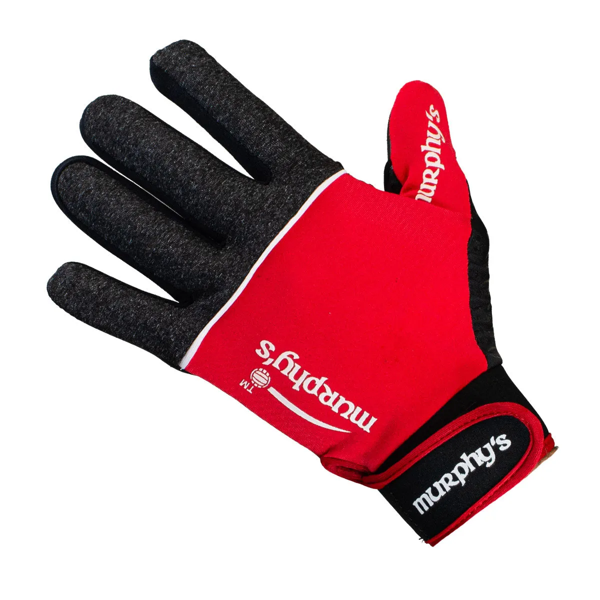 Murphy's V2 Gaelic Gloves - Adult - Grey/Red/White