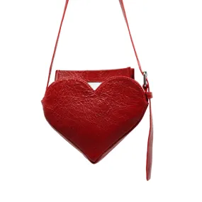 NAOMI LEATHER BAG - RED 