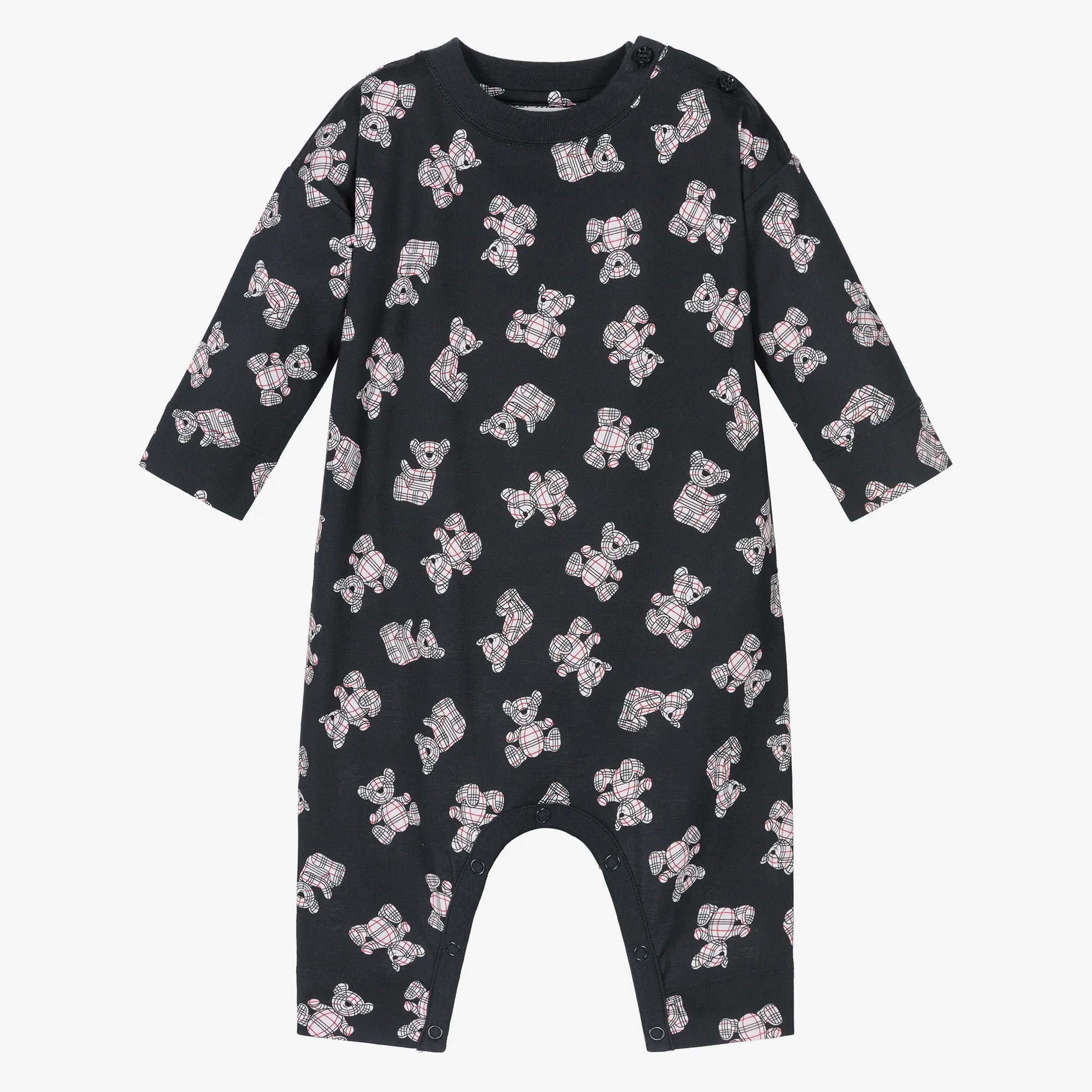 Navy Blue Thomas Bear Romper