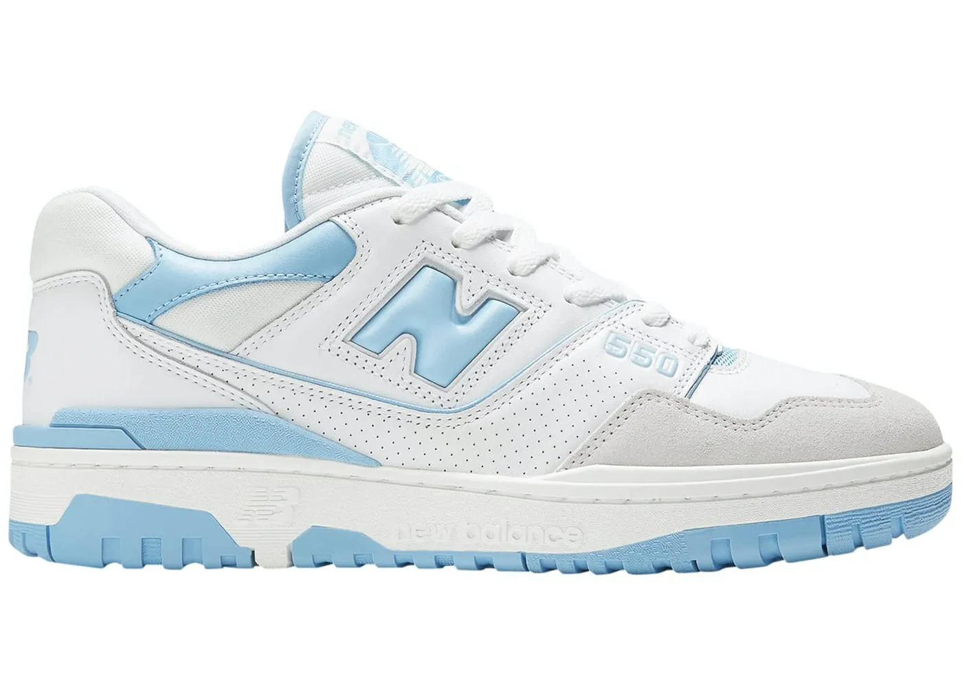 New Balance 550 White University Blue Grey Toe