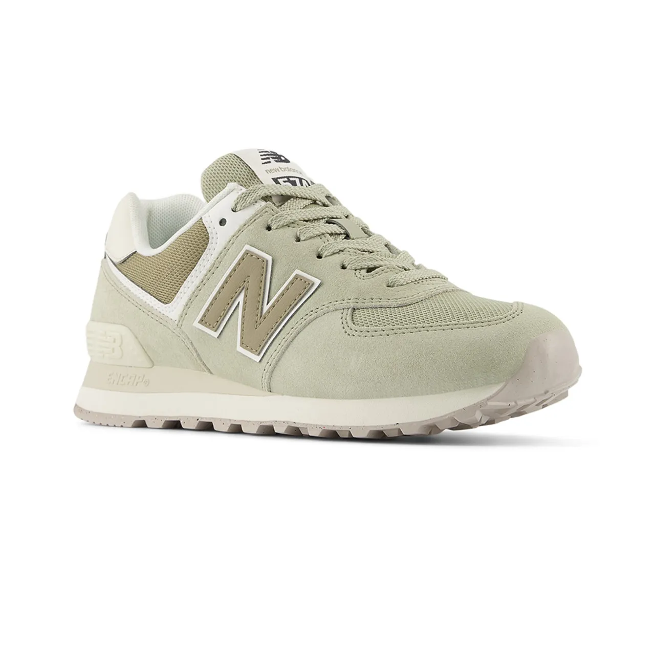 New Balance Women's 574 - Olivine / Dark Stoneware / Turtledove